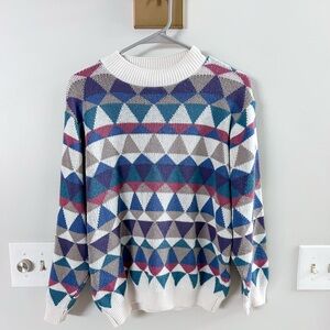 Alfred Dunner Multicolor Knit Sweater